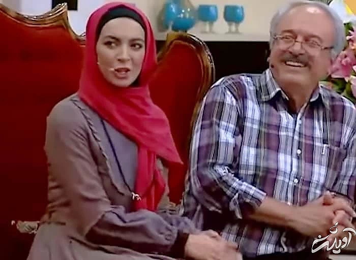 رضا نیکخواه و دخترش در دورهمی نیلوفر نیکخواه